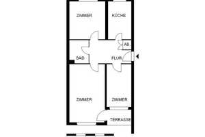 ***Anmietung nur mit Wohnberechtigungsschein möglich*** 3-Zimmer Wohnung in Wolfsburg – Hopfenkamp 7, 38444 Wolfsburg – Vorschaubild 2