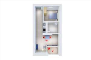 Neubau | Moderne 2 Zimmer-Wohnung – *Erstbezug ab 01.09.2026* ROLLSTUHLGERECHTE WOHNUNG - WE47 – Berliner Str. 43, 38104 Wabe-Schunter-Beberbach, Braunschweig – Vorschaubild 5