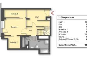 Exklusive Maisonette–Wohnung mit Blick auf die Elbe – Die vollständige Adresse der Immobilie erhältst du vom Anbieter., 20457 HafenCity, Hamburg – Vorschaubild 22