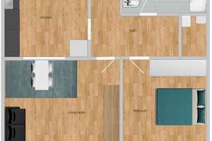 Möblierte 2-Zimmer-Wohnung mit Balkon | All-inclusive | Charlottenburg – Zillestraße 7, 10585 Charlottenburg, Berlin – Vorschaubild 13