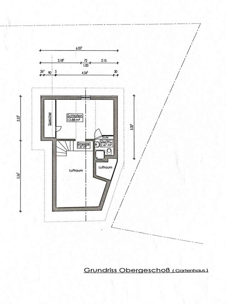 Grundriss OG Gartenhaus