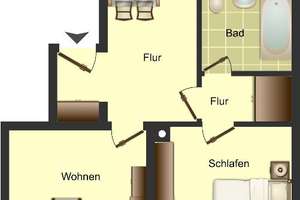 Demnächst frei! 2-Zimmer-Wohnung in Ratingen West – Magdeburger Straße 1, 40880 West, Ratingen – Vorschaubild 1