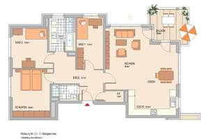 Modernes Familienzuhause: Helle 4-Zimmer-Wohnung mit zwei Bädern, Abstellraum und sonnigem Balkon – Am Alten Lindewerk 4, 55246 Mainz-Kostheim, Wiesbaden – Vorschaubild 6