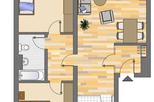 Ab sofort! 3-Zimmer-Wohnung mit renoviertem Bad in Dortmund Dorstfeld – Friedrich-Henkel-Weg 16, 44149 Dorstfeld, Dortmund – Vorschaubild 2
