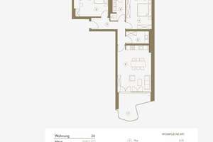 WE Nr. 36: Urbaner Wohnkomfort mit Charakter – 3-Zimmer-Wohnung mit Licht, Luft & Loggia – Wagenbauerstraße 2, 81677 Parkstadt, München – Vorschaubild 5