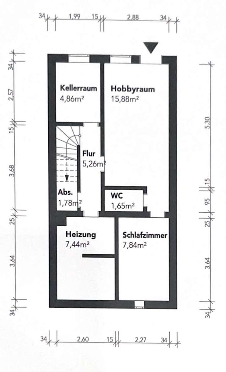 Grundriss Keller & umgebaute G
