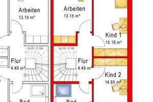 Modernes Neubau- Reihenhaus in Mannheim Wallstadt mit Terrasse, Garten, Dachloggia ✨, und Carport 🚘 – 68259 Wallstadt, Mannheim – Vorschaubild 8