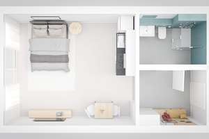 1-Zimmer-Appartement in Augsburg / Dieselstraße – Die vollständige Adresse der Immobilie erhältst du vom Anbieter., 86154 Links der Wertach-Nord, Augsburg – Vorschaubild 5
