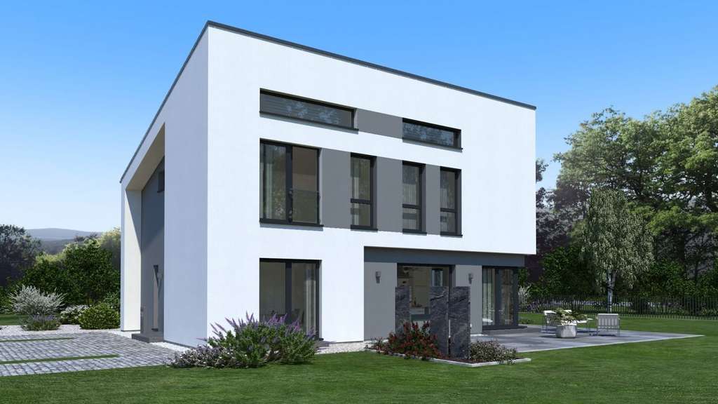 Immobilie in Gollenberg - Hinten öffnet sich der Garten. Links bleibt trotzdem noch Alltag im Bild. - Bild 0