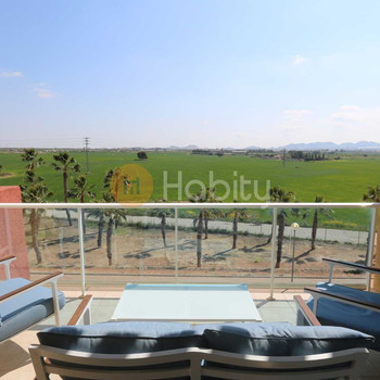 Luxus-Penthouse in Hacienda del Álamo Golf Resort mit großer privater Terrasse und freiem Blick