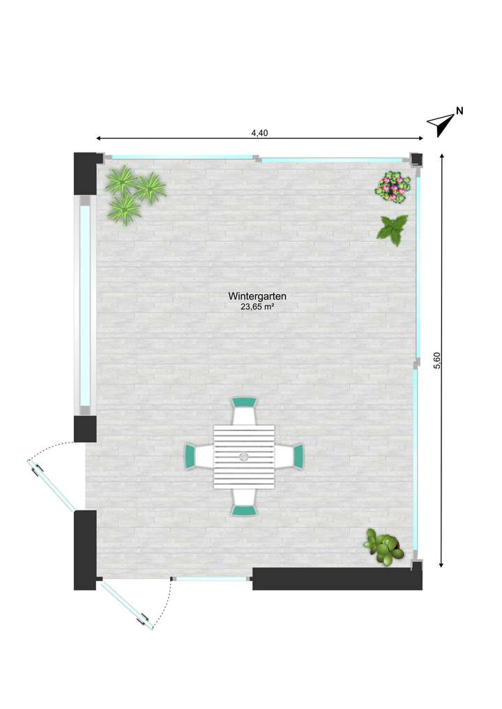 Grundriss Wintergarten