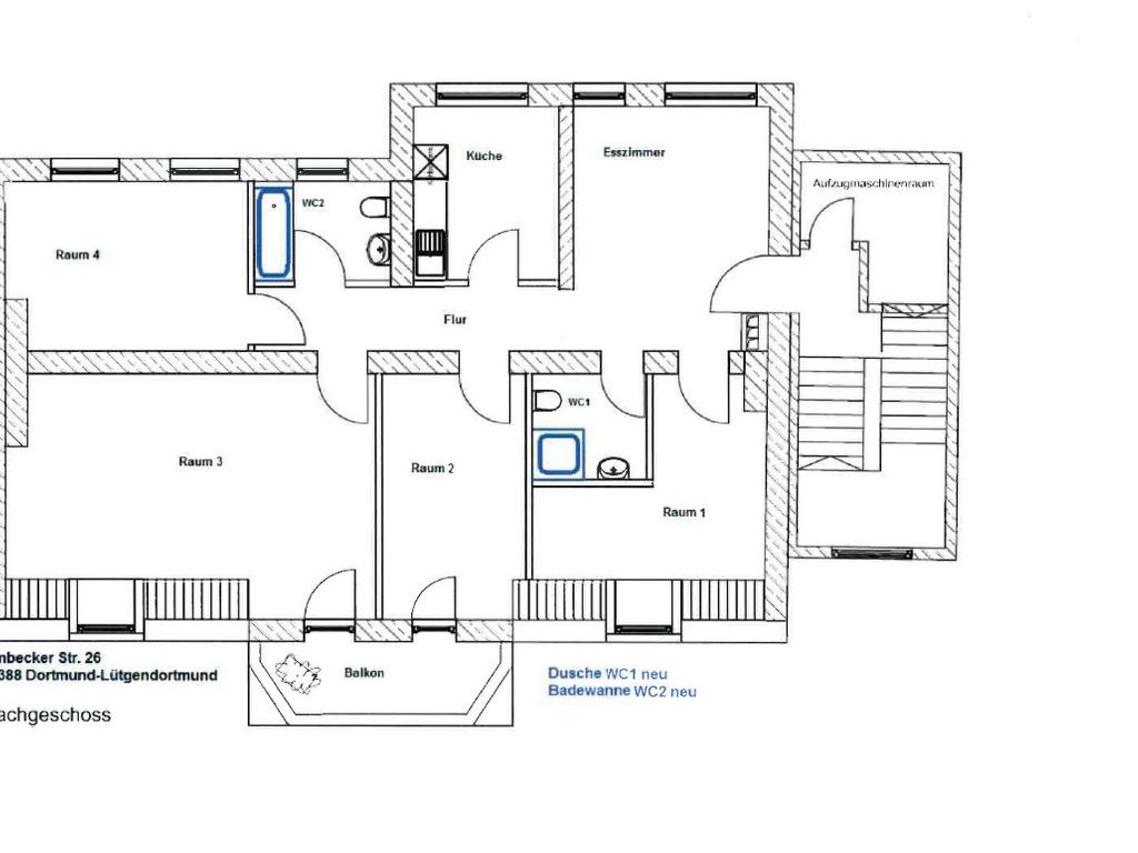 Schöne und gepflegte 4- Zimmer Wohnung im Zentrum von ...