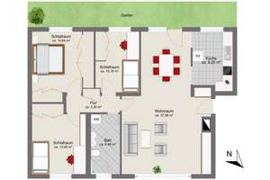 Stilvoll renovierte 4-Zimmer-Wohnung mit Garten – Die vollständige Adresse der Immobilie erhältst du vom Anbieter., 81549 Südgiesing, München – Vorschaubild 16