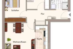 Investieren in die Zukunft: vermietete 3-Zimmer-Wohnung mit Terrasse in Leipzig Wahren  – Leipzig – Vorschaubild 2