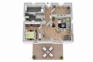 Wohnen auf einer Ebene – moderner Bungalow in Großfahner – Die vollständige Adresse der Immobilie erhältst du vom Anbieter., 99100 Großfahner – Vorschaubild 9