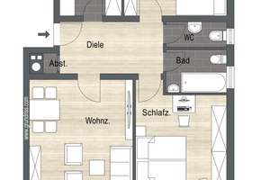 Eine Wohnung für neue Ideen! – Die vollständige Adresse der Immobilie erhältst du vom Anbieter., 97076 Lengfeld, Würzburg – Vorschaubild 12