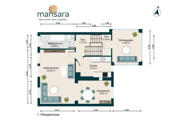 Grundriss 1. Obergeschoss