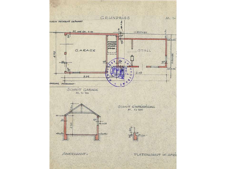 Grundriss Garage