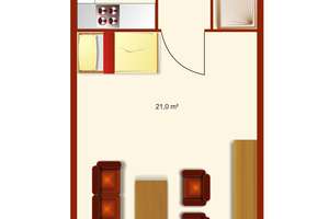 Studentenappartement in unmittelbarer Näher zum KIT – Die vollständige Adresse der Immobilie erhältst du vom Anbieter., 76133 Innenstadt-Ost, Karlsruhe – Vorschaubild 11