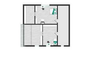 2 Häuser, 1 Preis: Bungalow von 2002 + teil-vermieteter Altbau u. großem Garten – Müritz (Kreis) – Vorschaubild 11