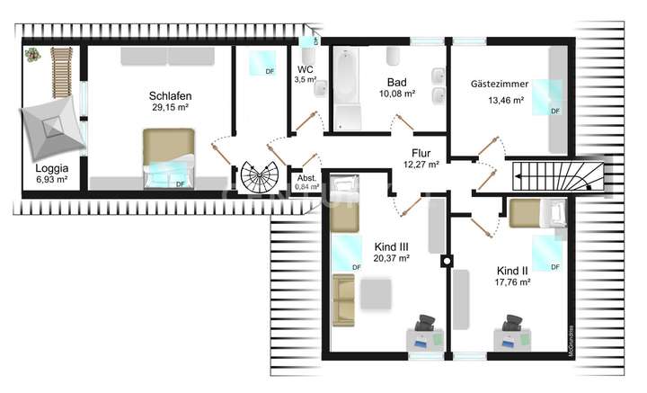Grundriss Dachgeschoss