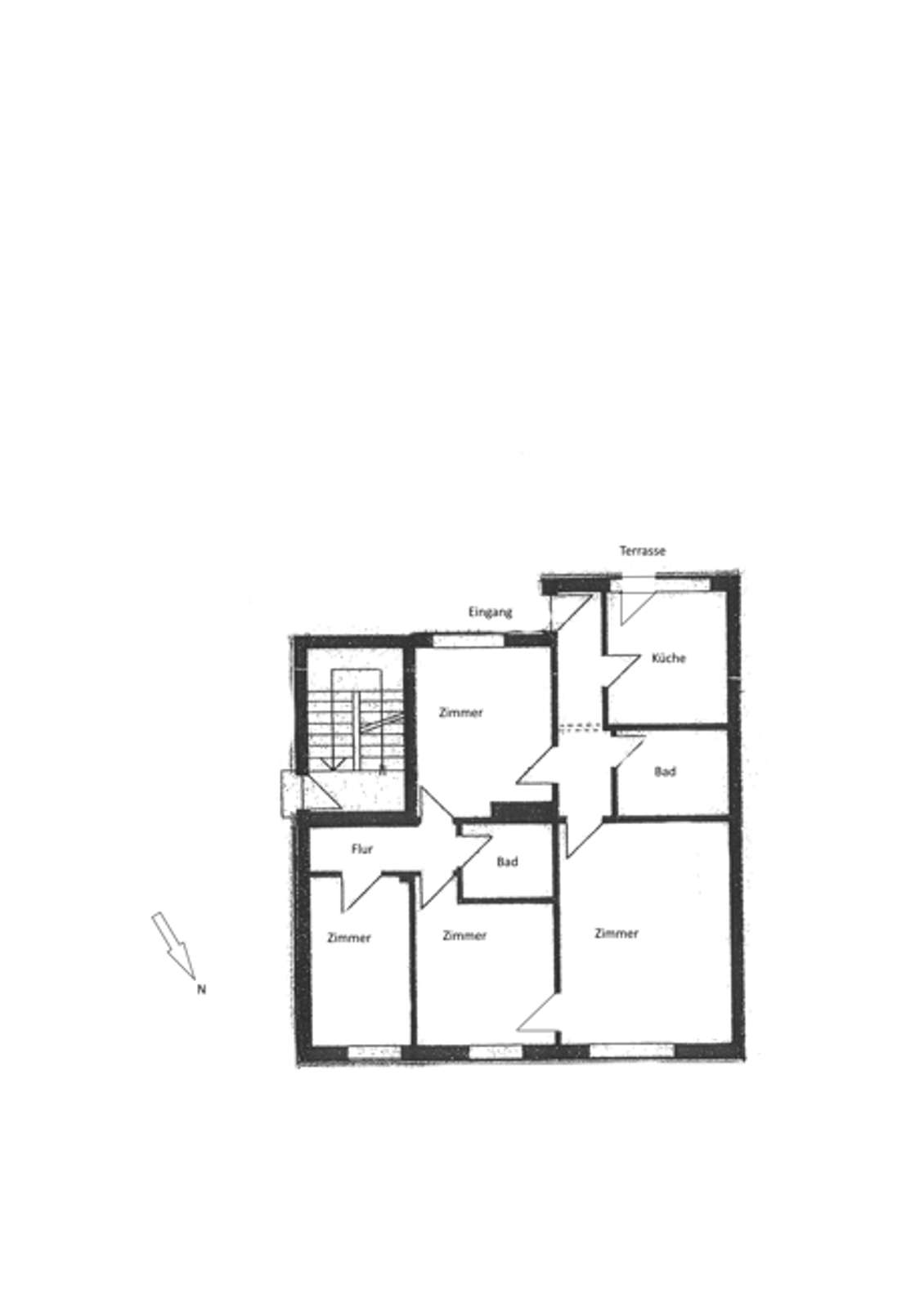 Zur Eigennutzung: 4-Zimmer-Eigentumwohnung mit Terrasse in Halbhöhenlage von Geismar