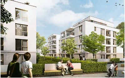 Moderne 3 Zimmer Erdgeschosswohnung mit Terrasse, Einbauküche & Tiefgarage in Mainz-Hartenberg