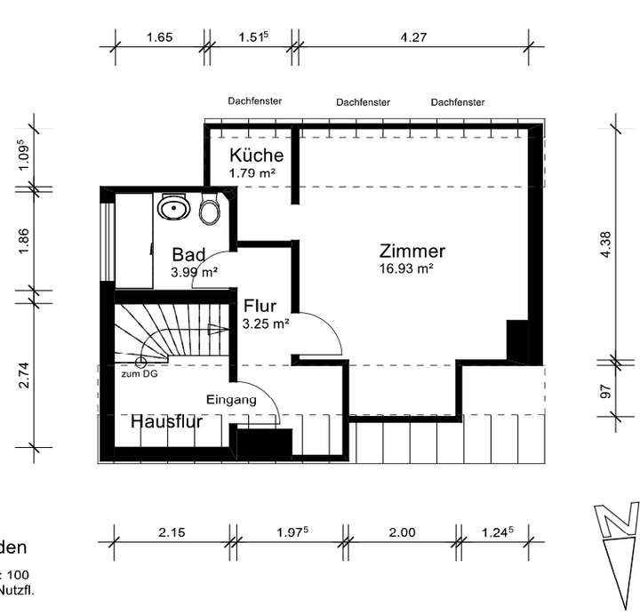 Grundriss Dachgeschoss