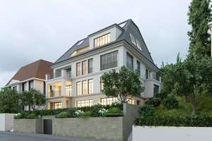 Genehmigte Neubauvilla mit 4 Luxuswohnungen in bester Halbhöhenlage S-West