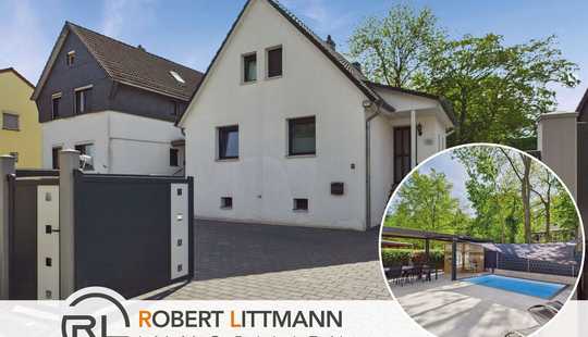 Bild von Modernes Wohnjuwel mit Pool, Sauna und Urlaubsflair im Grünen