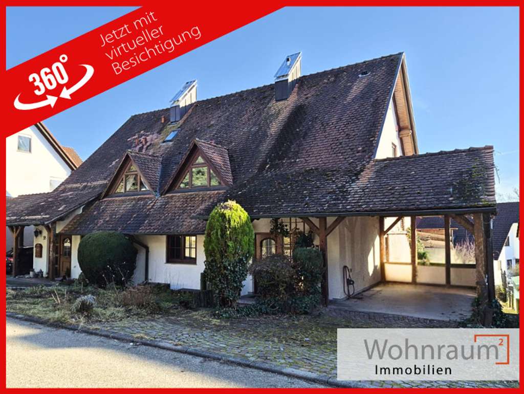 Immobilie in Weissach im Tal - Sanierungsprojekt mit Potenzial –Doppelhaushälfte mit Einliegerwohnung in ruhiger Lage von Weissach  - Bild 0