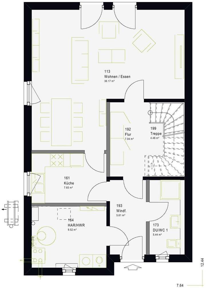 Grundriss Erdgeschoss