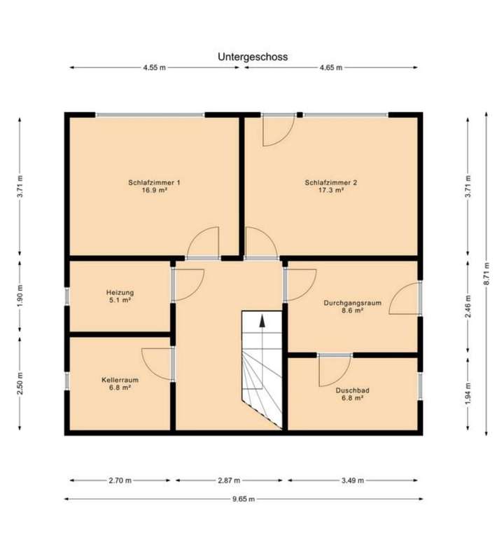 Grundriss Untergeschoss