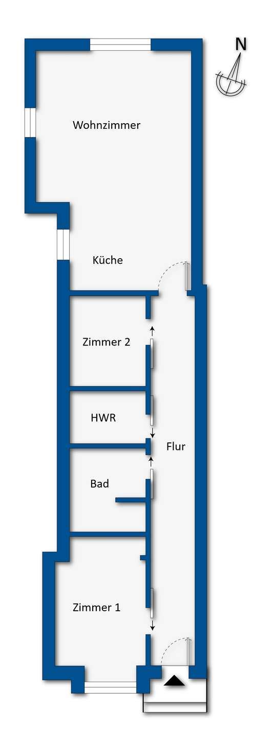 Grundrissskizze Haus 2 