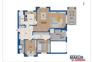 Exklusive 3-Zimmer-Wohnung mit Balkon und 2 Stellplätzen in Hamburg-Wellingsbüttel – Die vollständige Adresse der Immobilie erhältst du vom Anbieter., 22391 Wellingsbüttel, Hamburg – Vorschaubild 13