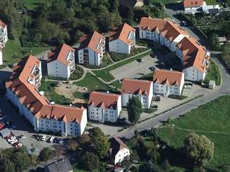 Luftbild der Wohnanlage