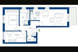 3-Raumwohnung Lindenauer Hafen 3. OG ab 01.09.26 inklusive Tiefgaragenstellplatz – Die vollständige Adresse der Immobilie erhältst du vom Anbieter., 4179 Schönau, Leipzig – Vorschaubild 2