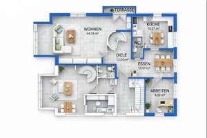 Exklusive Maisonette-Wohnung in bester Lage von Köln-Müngersdorf – Die vollständige Adresse der Immobilie erhältst du vom Anbieter., 50933 Müngersdorf, Köln – Vorschaubild 11