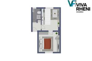 Kleine Wohnung, große Lage – 1,5 Zimmer, vermietet in Hangelar – Kölnstraße 212, 53757 Sankt Augustin – Vorschaubild 8