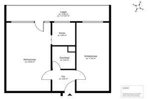 Lieblingsplatz im Auenviertel: Charmante 2-Zimmer-Wohnung mit sonniger Loggia – Die vollständige Adresse der Immobilie erhältst du vom Anbieter., 50996 Rodenkirchen (Ortsteil), Köln – Vorschaubild 10