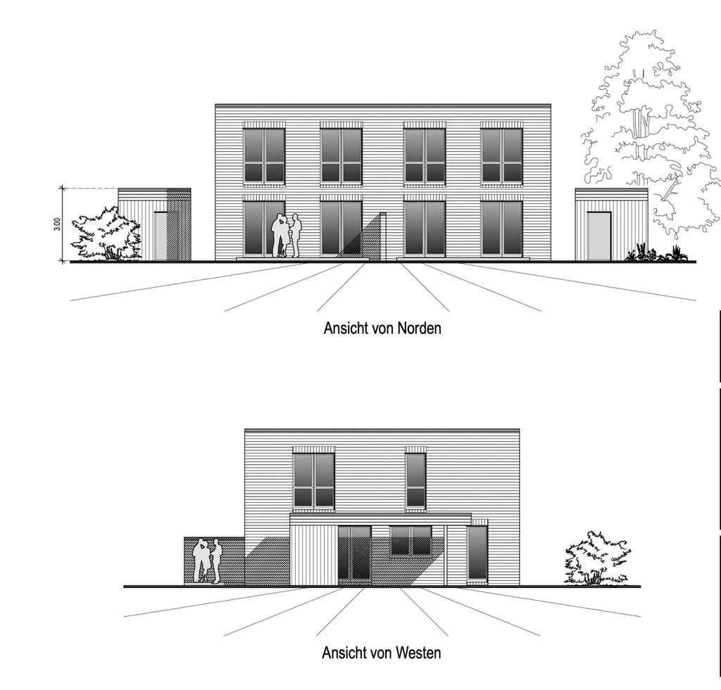 Grundstück mit Baugenehmigung für ein Doppelhaus!