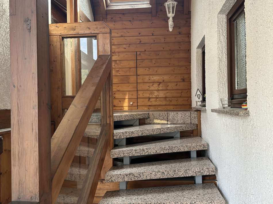 Treppe zur Ferienwohnung