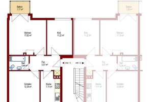 Frei ab dem 16.09.2026! Gepflegte 3-Zimmer Obergeschosswohnung  in Bürgerfelde – Wismarer Weg 13, 26121 Ziegelhof, Oldenburg (Oldenburg) – Vorschaubild 6