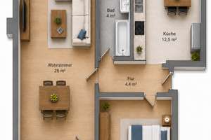 2,5 Zimmer-Wohnung in Siegen – Stöckerstraße 7, 57074 Siegen, Siegen – Vorschaubild 2