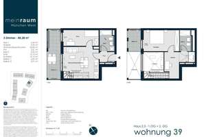 Beeindruckende 2- oder 3-Zimmer-Maisonettewohnung mit 2 Balkonen - flexibel wie noch nie – Die vollständige Adresse der Immobilie erhältst du vom Anbieter., 81249 Lochhausen, München – Vorschaubild 36