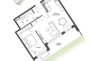 2-Zi.-Gartenwhg. mit großzügigem Wohn- u. Essbereich u. Terrasse in Südausrichtung – Schmetterlingsstraße 1, 85551 Kirchheim bei München – Vorschaubild 4