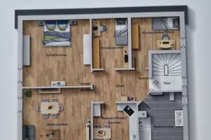 Helle und gut geschnittene DG (84 m², 4 Zimmer) in ruhiger Wohnlage – Regensburg (Keilberg)