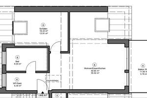 KfW 55 Energie A+ (Penthouse) Eigentumswohnung im Dachgeschoss mit XXL Balkon und Blick in die Natur – Drahtzieherstraße 7, 90453 Krottenbach, Mühlhof, Nürnberg – Vorschaubild 3