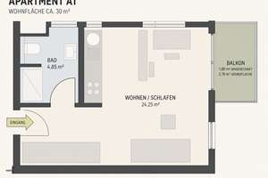 Modernes, helles Apartment - 500 Meter bis zur Uni Trier – Robert-Schuman-Allee 18, 54296 Kürenz, Trier – Vorschaubild 7