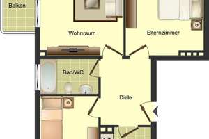 Demnächst frei! 3-Zimmer-Wohnung in Bocholt Bocholt – Jahnstraße 34, 46397 Bocholt – Vorschaubild 2